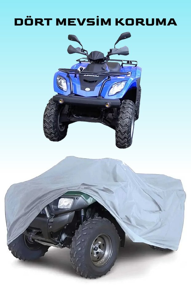 Gray Linhai 260 B Atv Tarpaulin, Waterproof, Anti-Dirt and Mud Tarpaulin