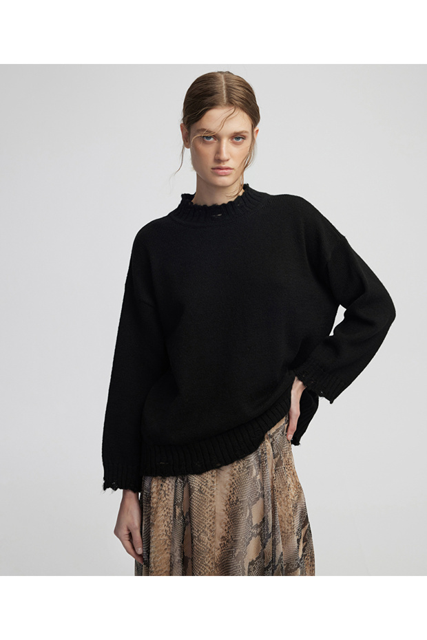 Eskitme efektli triko - 2