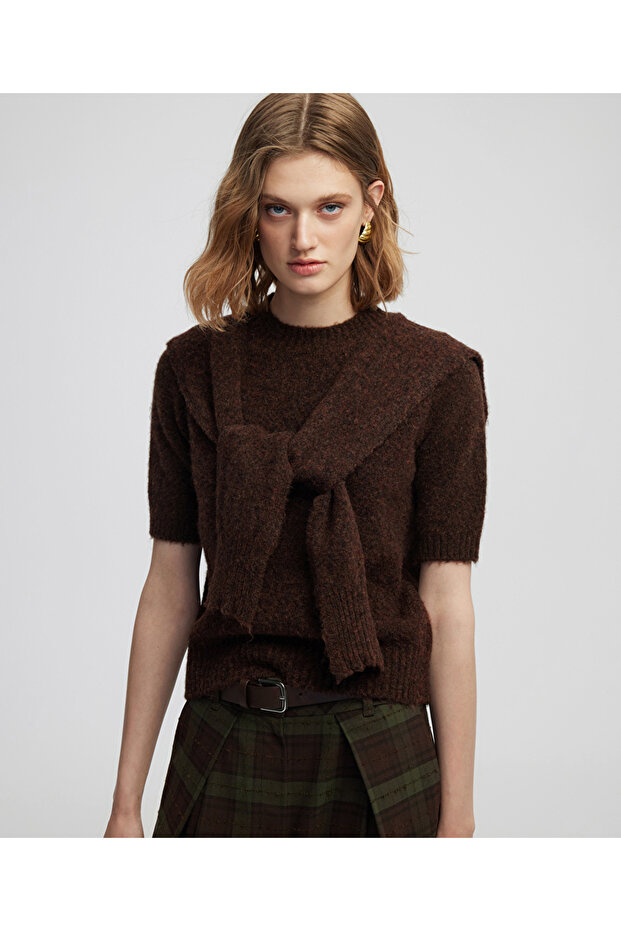 Çift parça görünüm triko - 1