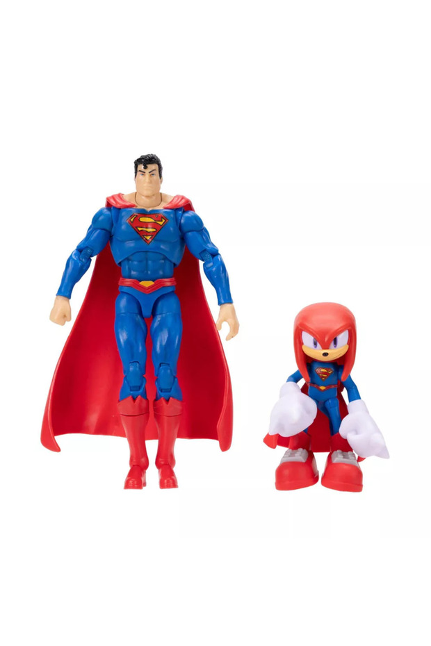 DC X the Hedgehog Knuckles and Superman Action Figure