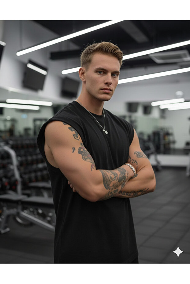 Basic Plain Unprinted Zero Sleeve T-Shirt