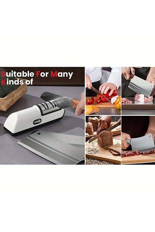 Multifunctional Electric Knife Sharpener — 4-Gear Automatic - 2