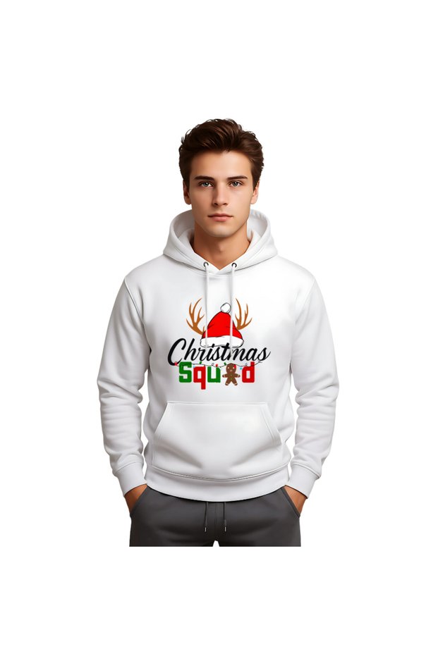 Christmas Hoodies For Men–Soft Cotton Pullover Hoodie With Drawstring – Long Sleeve Hoodie