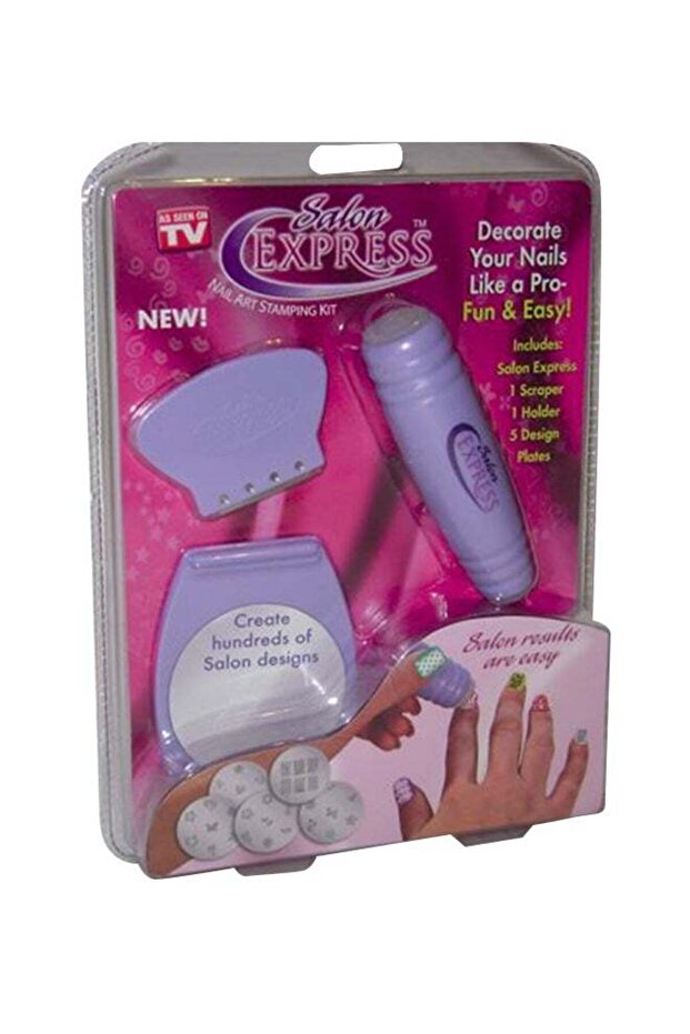 Nail Art Stamper Kit Purple