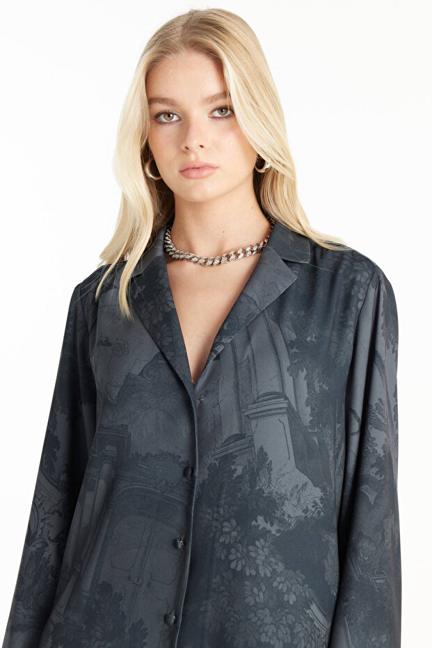 ANTRASİT DESENLİ PJ GÖMLEK - 5