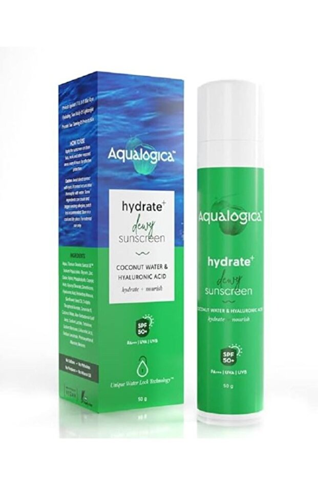 Hydrating Sunscreen SPF 50 PA++++ (50g) - Weightless, Non-Sticky Protection
