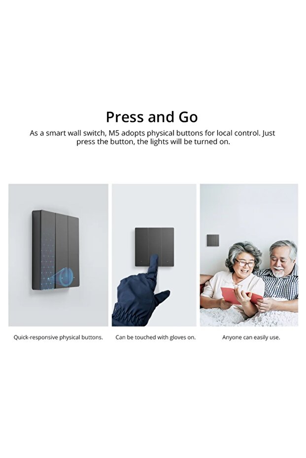 مفتاح حائط ذكي من سويتش مان M5 (M5-3C-86) - 5