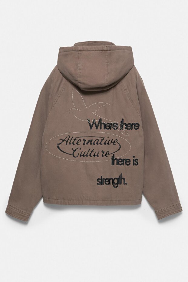 İşlemeli worker ceket - 7