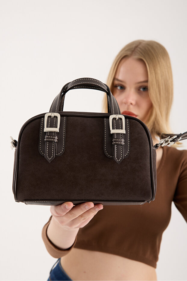 KADIN SÜET RETRO ÇANTA - 7