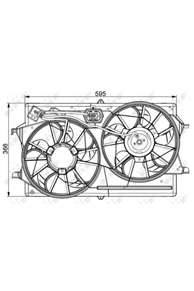 Ventilator Radiator Ford Focus 1 - 1