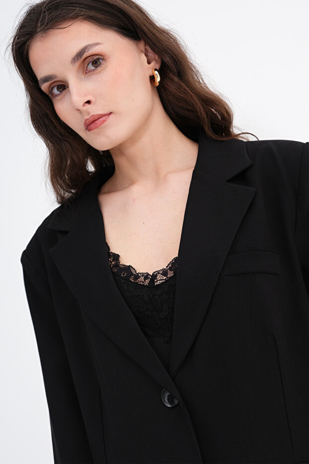 Düğmeli Blazer Ceket C7688 - 3