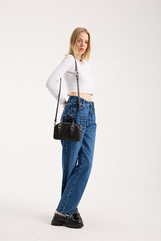 KADIN SÜET RETRO ÇANTA - 3