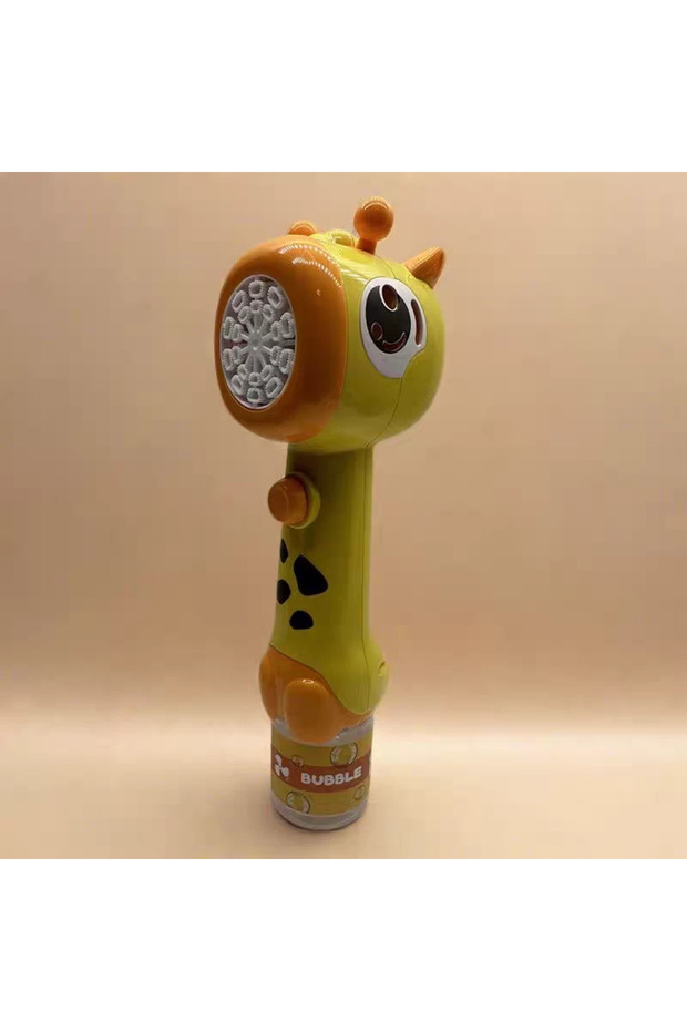 A giraffe-shaped bubble-popping game