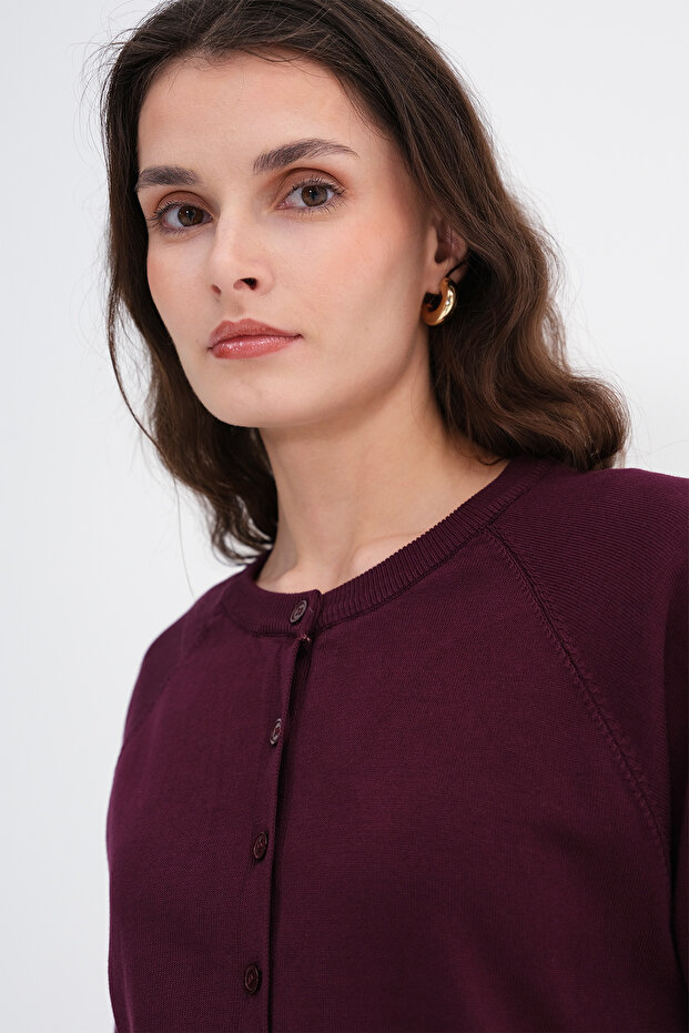 Düğmeli Triko Hırka H10335 - 3