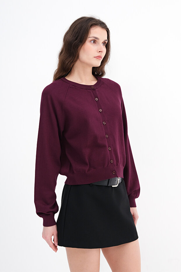 Düğmeli Triko Hırka H10335 - 2