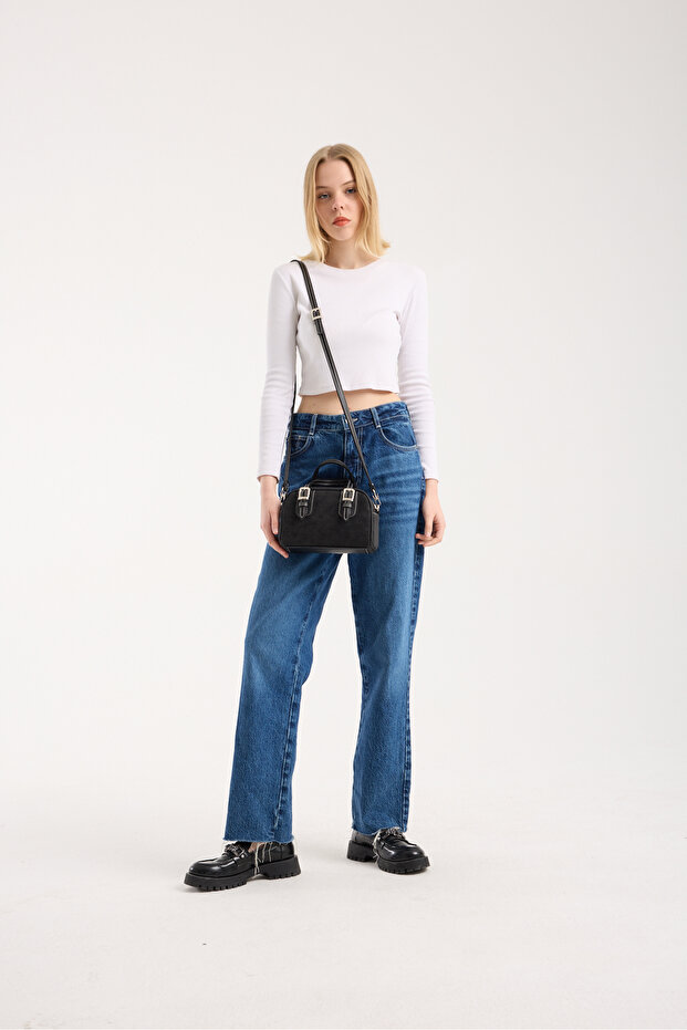 KADIN SÜET RETRO ÇANTA - 2