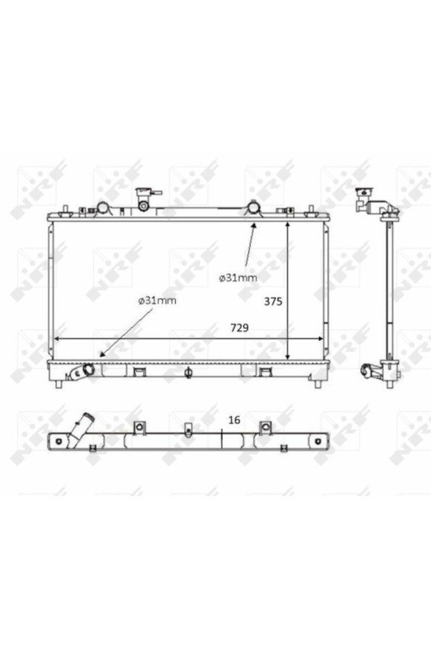 Mazda 6 Engine Cooling Radiator - 1
