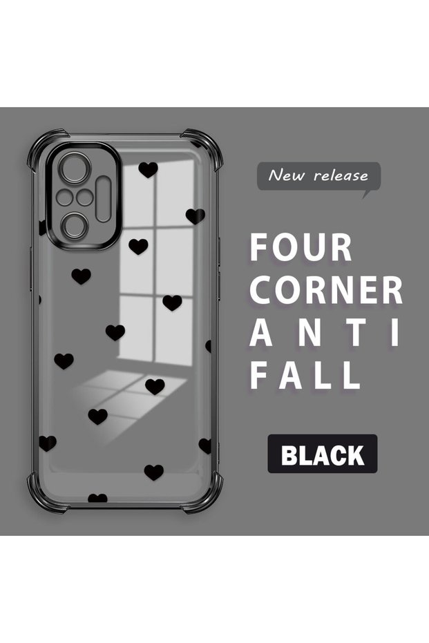 Xiaomi Redmi Note 10 Pro Compatible Four Corner Thickened Anti Fall Transparent Silicone Coating Case