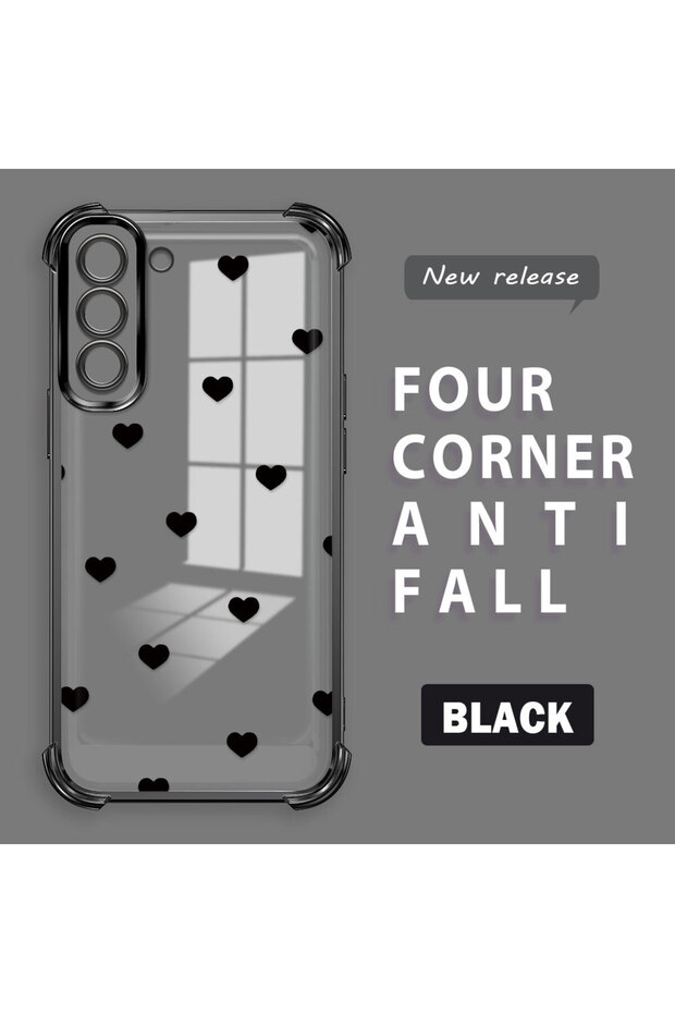 Samsung Galaxy S21 Fe 5g Compatible Four Corner Thickened Anti Fall Transparent Silicone Coating Case