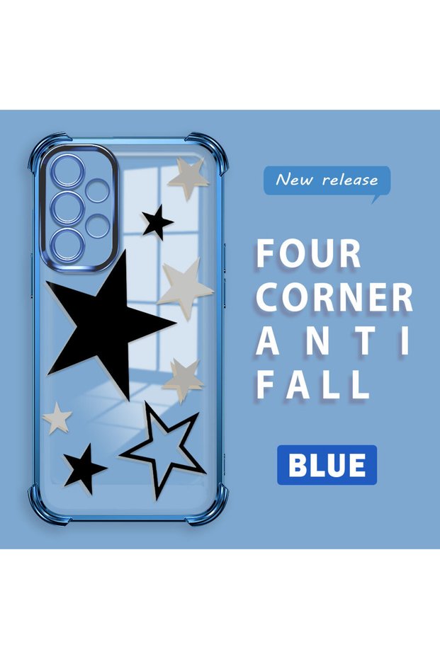 Samsung Galaxy A32 Compatible Transparent Silicone Coated Case Four Corners Thickened Anti Fall