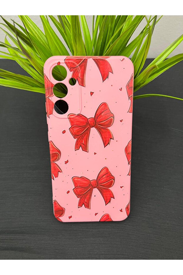 Samsung Galaxy A34 Compatible Camera Protected Velvet Inside Launch Patterned Phone Case - 1