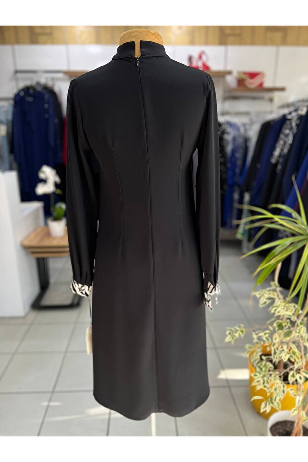 Dar Kalıp Desenli Tunik - 3