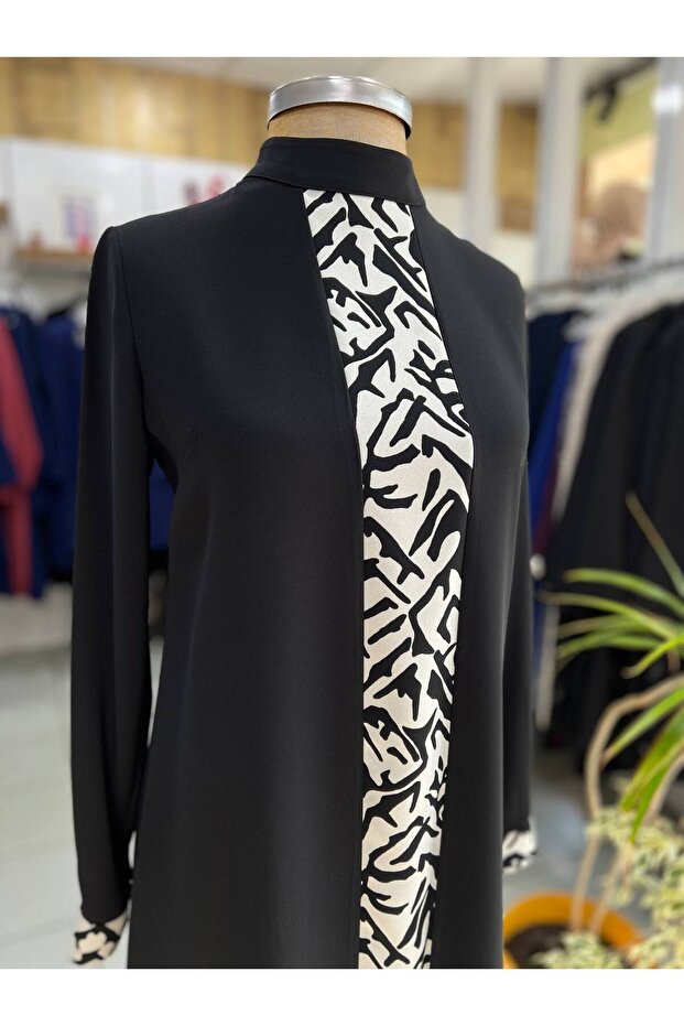 Dar Kalıp Desenli Tunik - 1