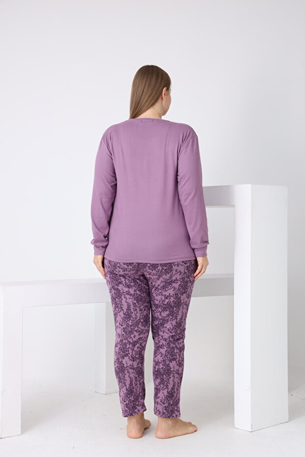 طقم بيجامة حرارية مقاس كبير - 2