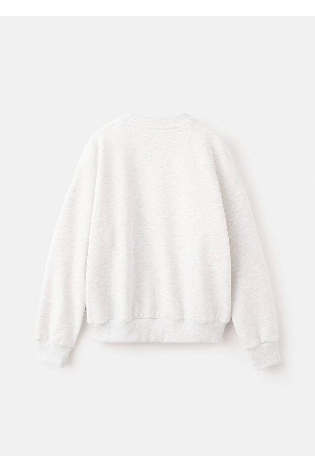 İşlemeli desenli sweatshirt - 2