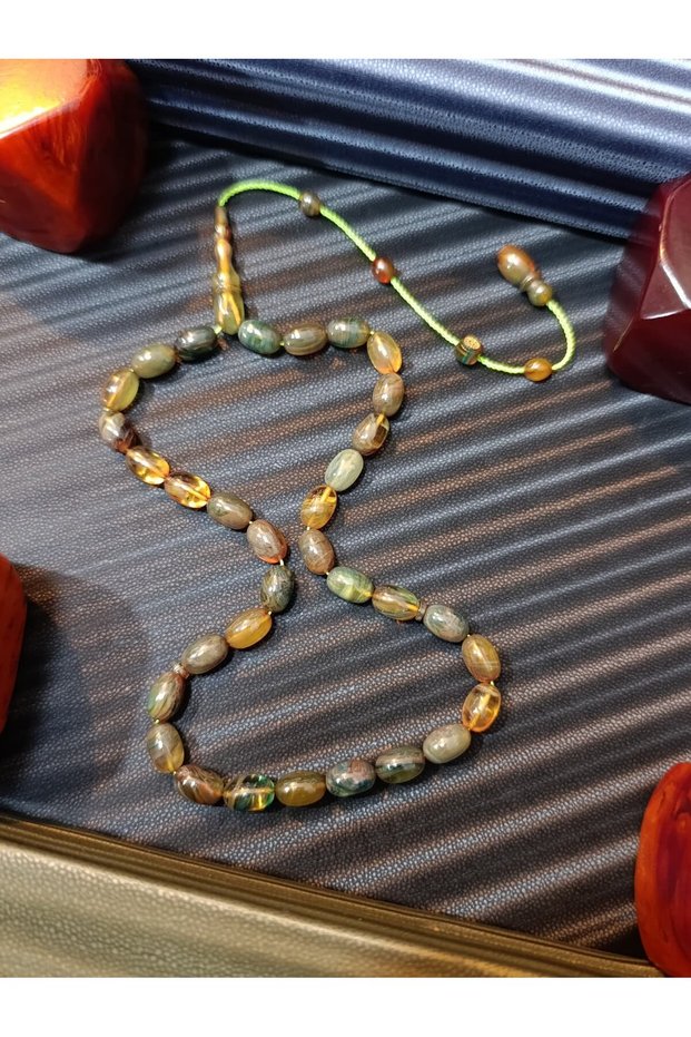 Hi̇kmet El Sai̇d Handmade Fire Amber Tesbi̇h