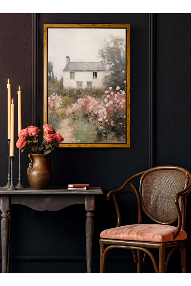 Canvas Wall Art Beautiful Painting with Custom Wooden Frame – 30x40cm
