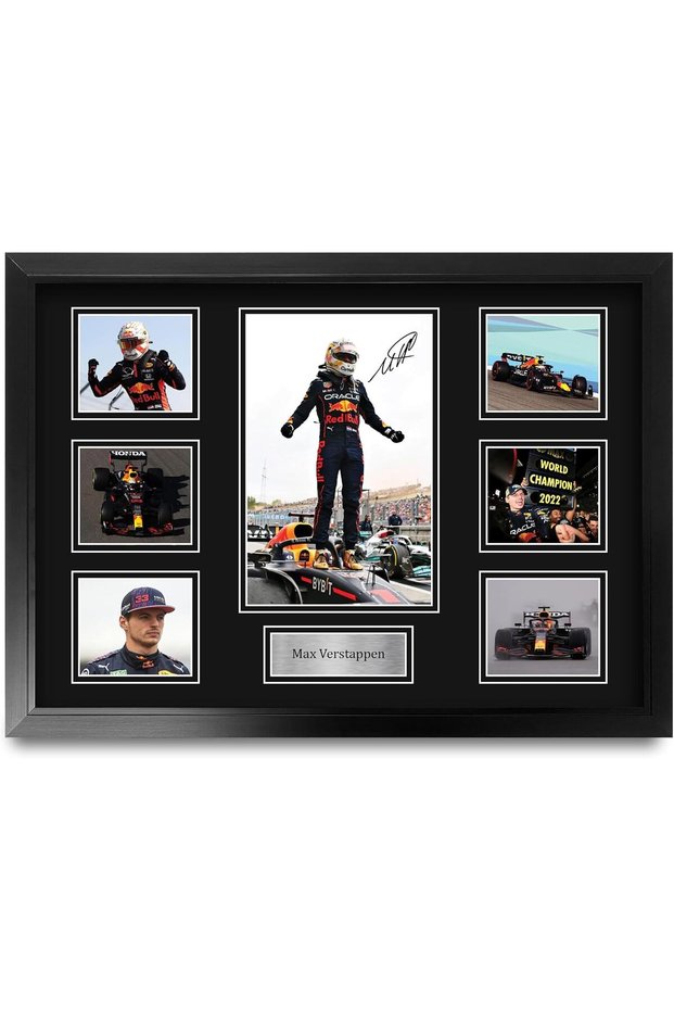 Racing Signed A4 Printed Photo Display Gift for F1 Formula 1 Fans Framed