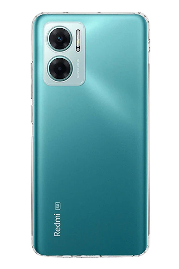 Redmi Note 11E Compatible Transparent Silicone Case - 1