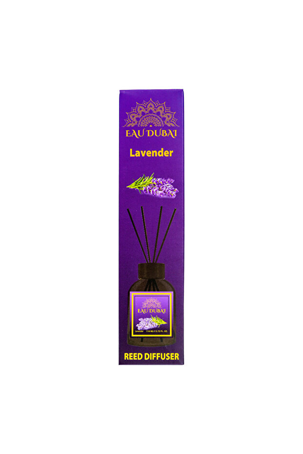 Aromatic Room Fragrance Diffuser, Lavender, Eau Dubai, 110 ml, Reed Diffuser - 2