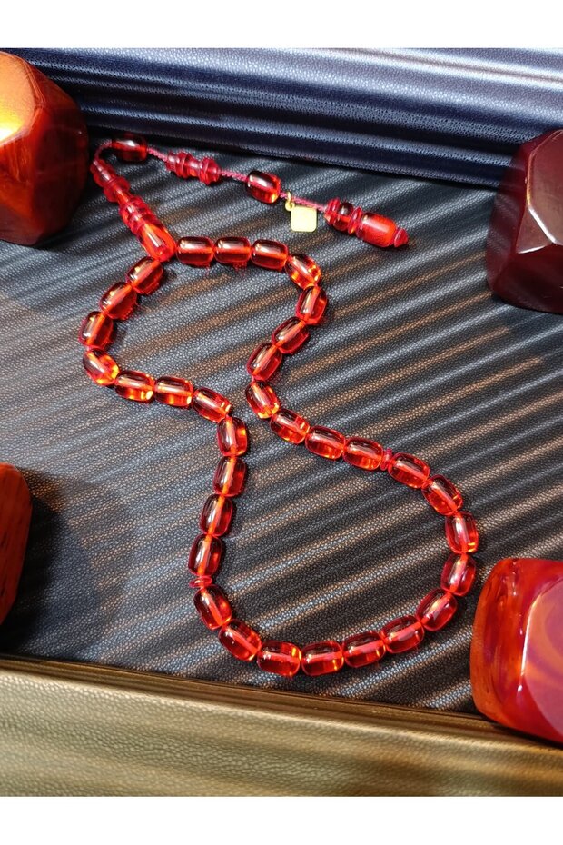 Omer Altun Master Signed Fire Amber Prayer Beads