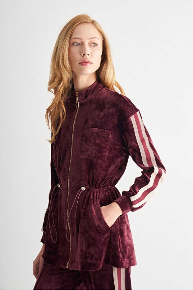 Bel Büzgülü Regular Ceket - 1