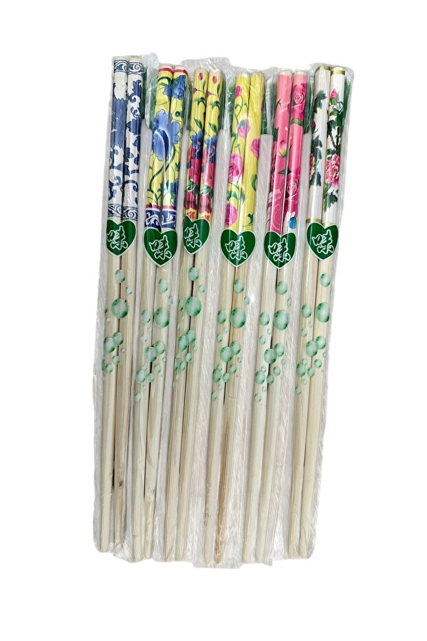 Chopstick 6 Pairs Colorful Chopstick Patterned