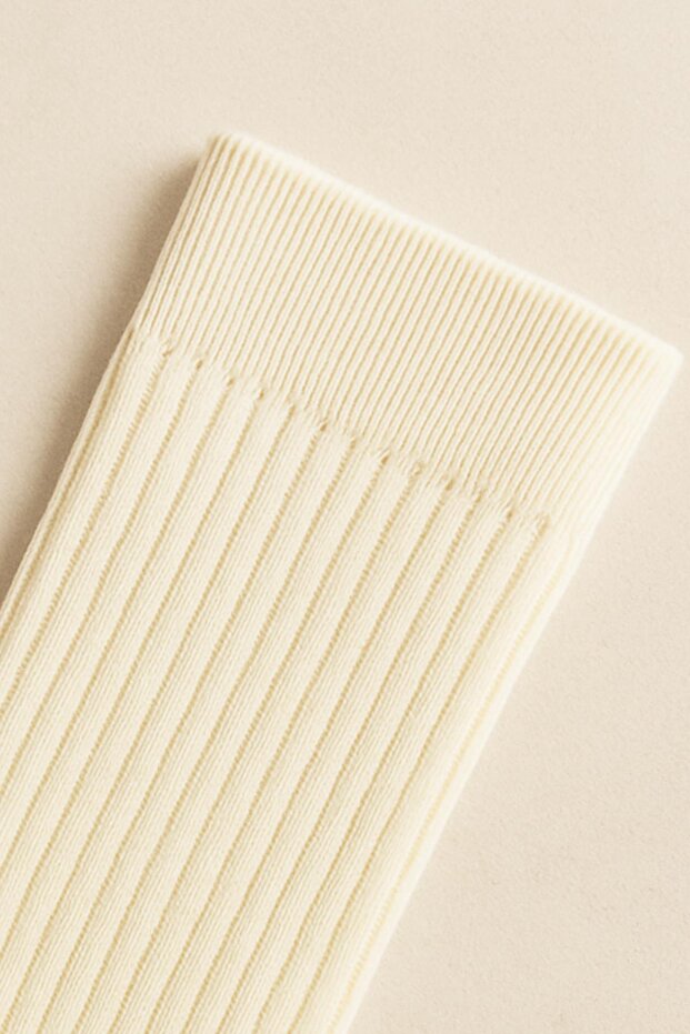 3 Çift Basic Lastikli Kalın Pamuk Karışımlı Diz Üstü Çorap - 5