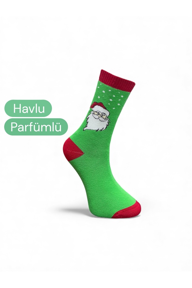 Unisex New Year Socks Santa Claus Figure Towel 1 Pair 1St Quality High Temperature Thermal