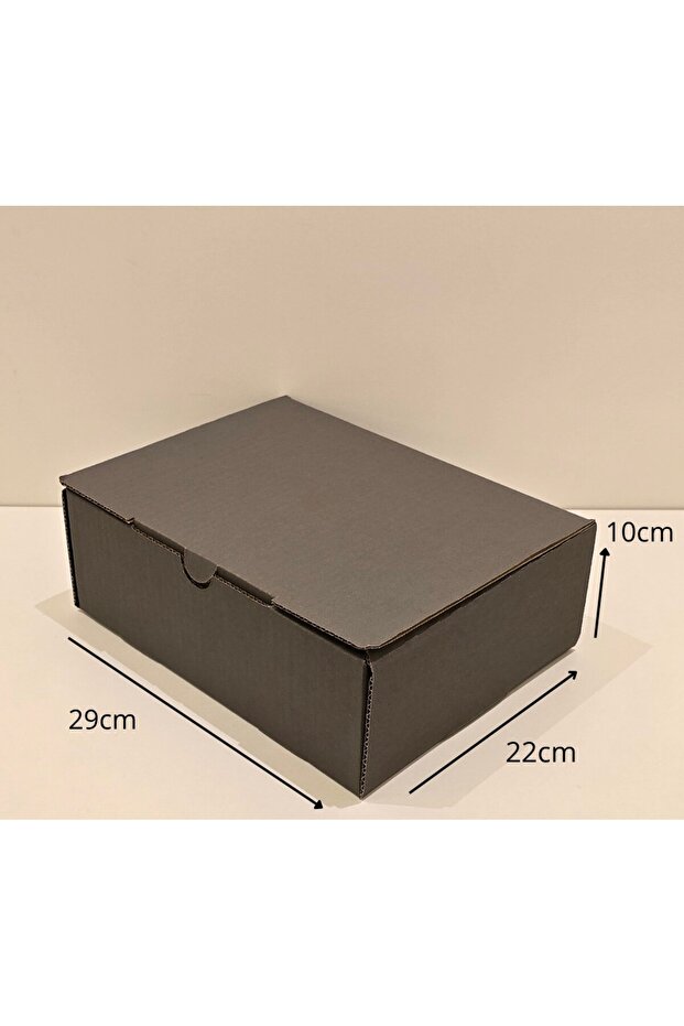 صناديق شحن من الورق المقوى المموج حزمة من 20 صندوق بريد للتخزين والتغليف رمادي 29x22x10