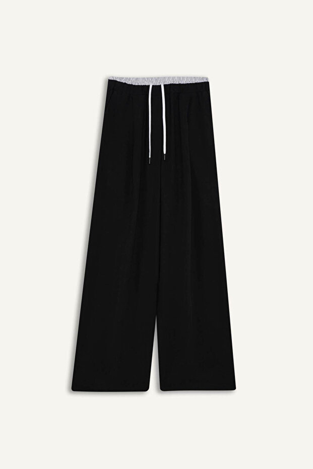 Baggy Fit Tencel Normal Waist Trousers G2870Ax25Au