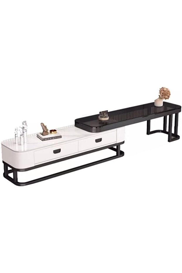Tempered Glass Home TV Cabinet for Living Room