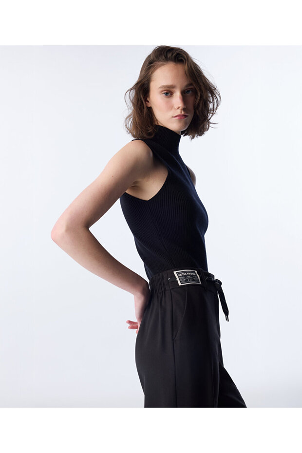 PATCH'Lİ WIDE LEG PANTOLON - 5