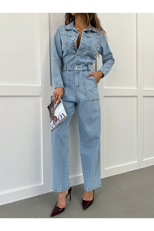 Kadın Tulum Kot - 3