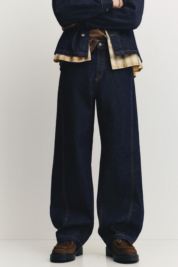 Dikişli baggy jean - 2