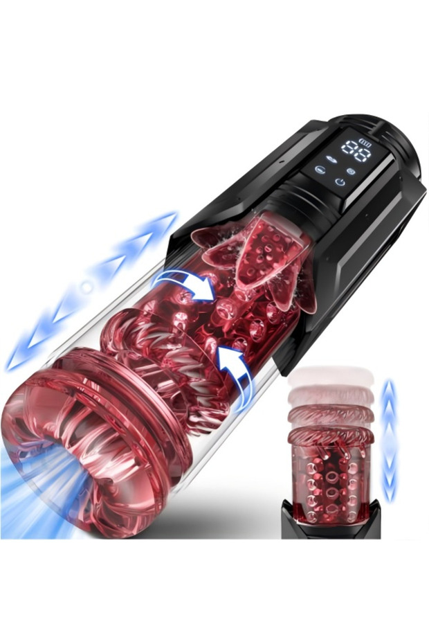 7-Level Thrust Rotary Vibration Massager Upgraded Vacuum Pump Suction Licking Enlarger - 1