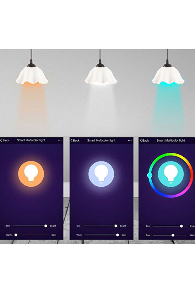 لمبة LED متعددة الألوان تعمل بالتحكم الذكي عبر تطبيق واي فاي - 5