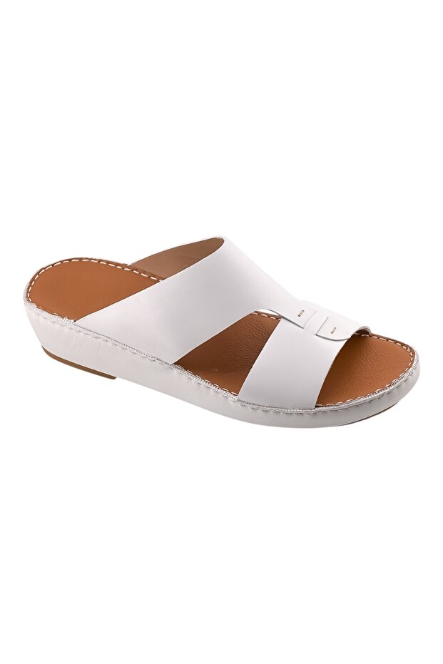 A E T Handmade Arabic Sandals For Men | Outdoor Mens Slippers | Full Genuine Softy Leather |Open Toe