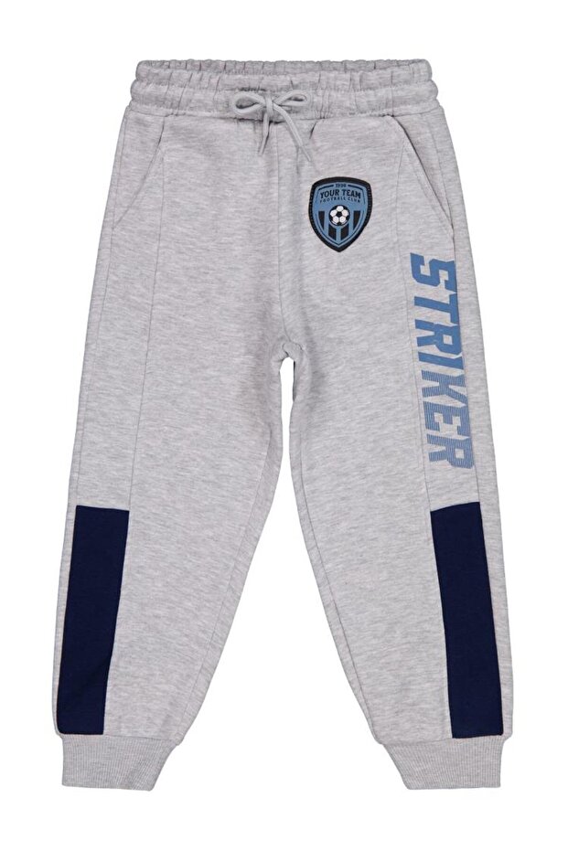 Striker Printed Sweatpants for Ages 6-9 - Gray