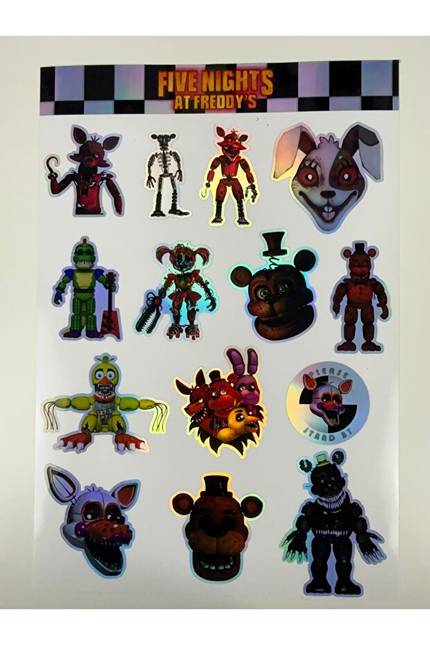 مجموعة ملصقات هولوغرام من Five Nights at Freddy's (FNAF)